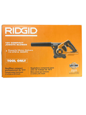 RIDGID 18-Volt Cordless Compact Jobsite Blower with Inflator/Deflator Nozzle