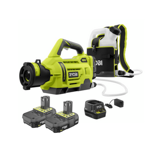 RYOBI P2870 ONE+ 18-Volt Lithium-Ion Cordless Electrostatic 1 Gal. Sprayer with Two 2.0 Ah Batteries and Charger Included