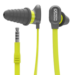 RYOBI PHONE WORKS Noise Suppressing Earphones with Microphone and BONUS Replacement Earbuds ES8000