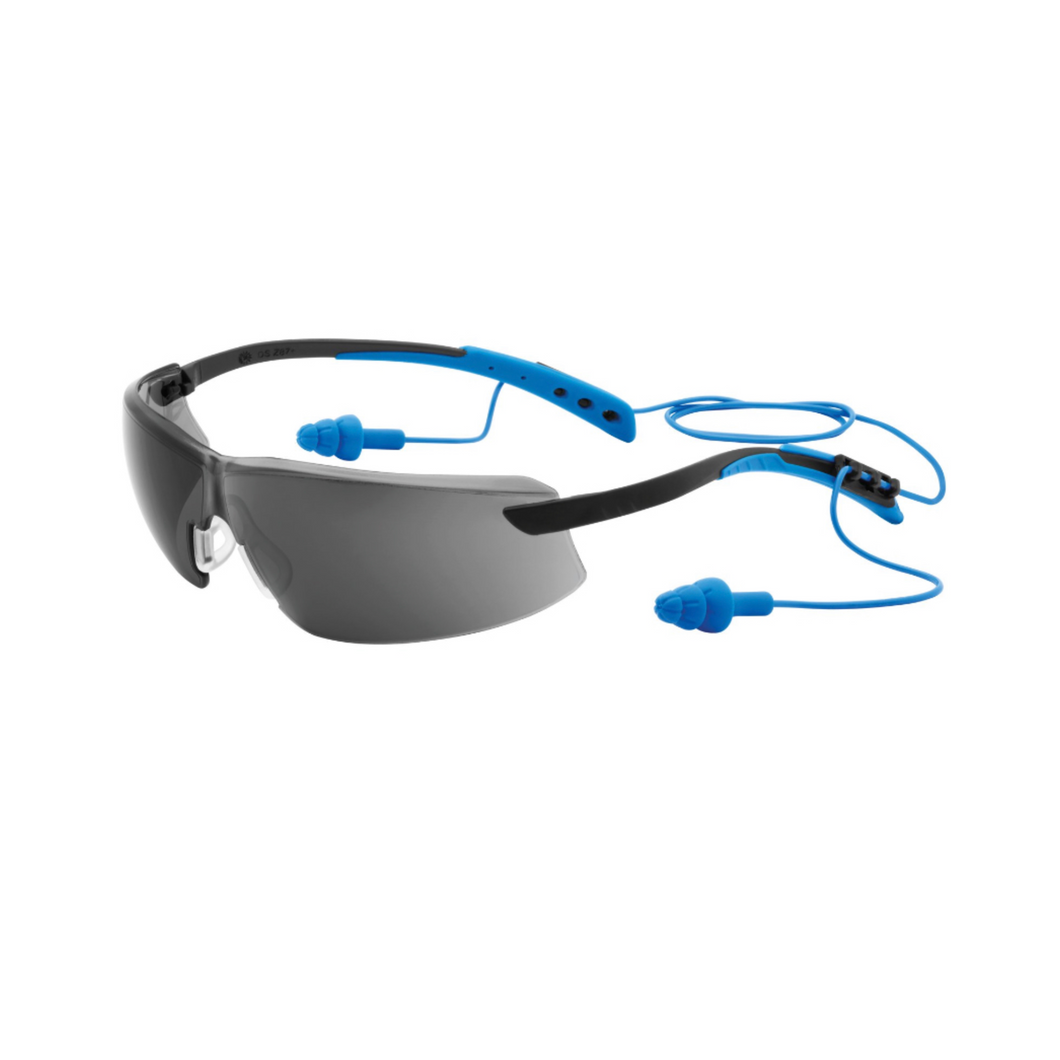 Hart HHPPEF1A Tinted Safety Glasses and Ear Protection Kit