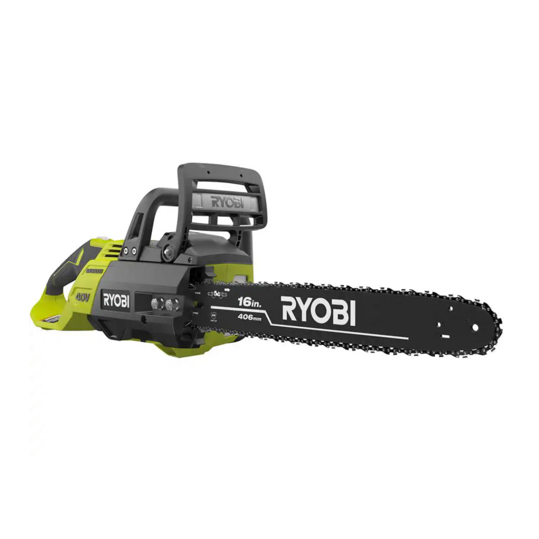 RYOBI RY40505BTL 16 in. 40-Volt Lithium-Ion Brushless Electric Cordless Chainsaw (Tool Only)