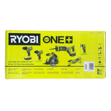 Load image into Gallery viewer, RYOBI PCL1600K2 ONE+ 18-Volt Cordless 6-Tool Combo Kit with (2) Batteries, 18-Volt Charger, and Bag
